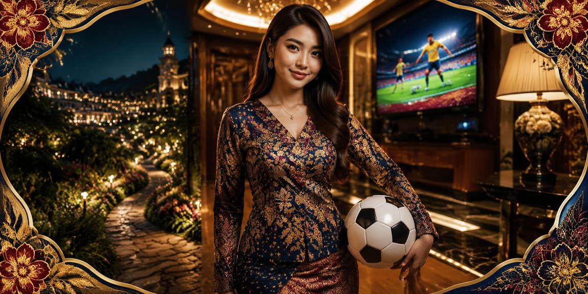 Pertaruhan bola sepak dengan motif batik bergaya Malaysia