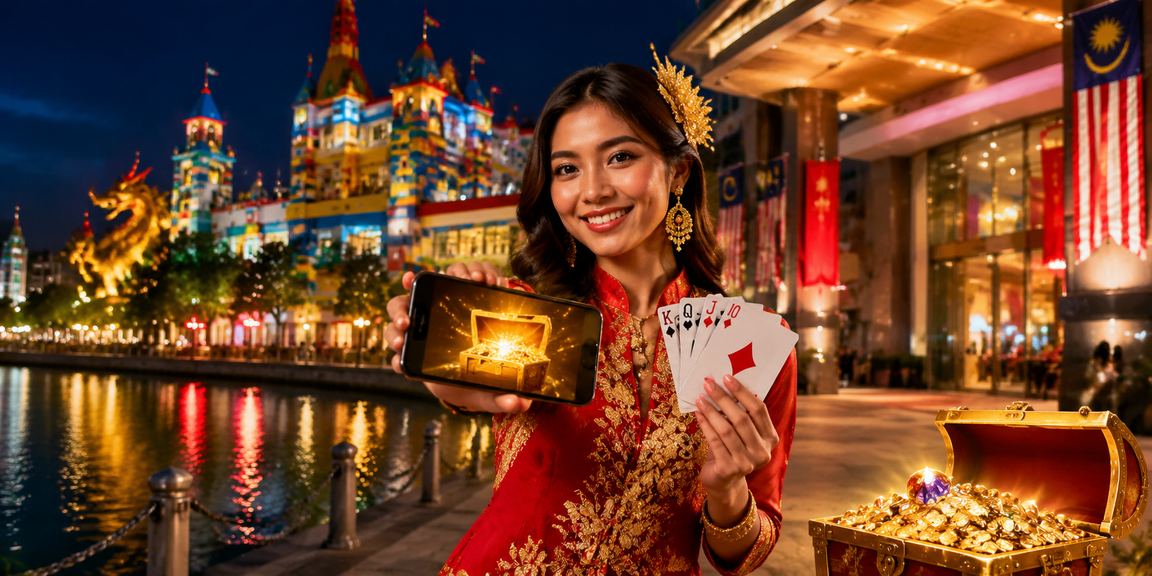 Pemain Malaysia bermain rummy bergaya tempatan